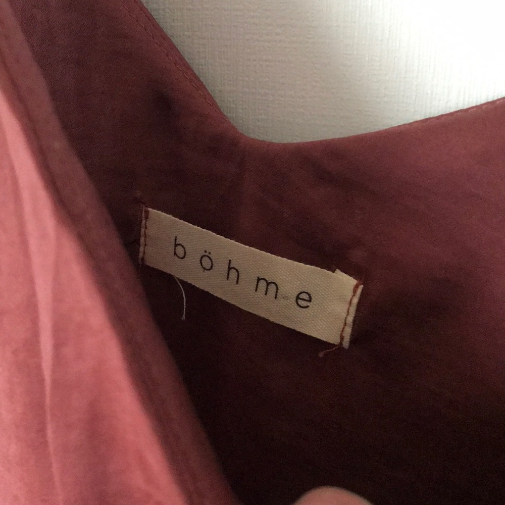 Satin maroon colored dress from Bohme - Picture 3 of 4